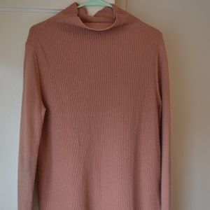 Banana Republic Cozy Rose-Colored Mockneck Sweater